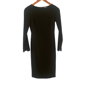 Saks Fifth Avenue Black Long-Sleeve Dress – Size 0